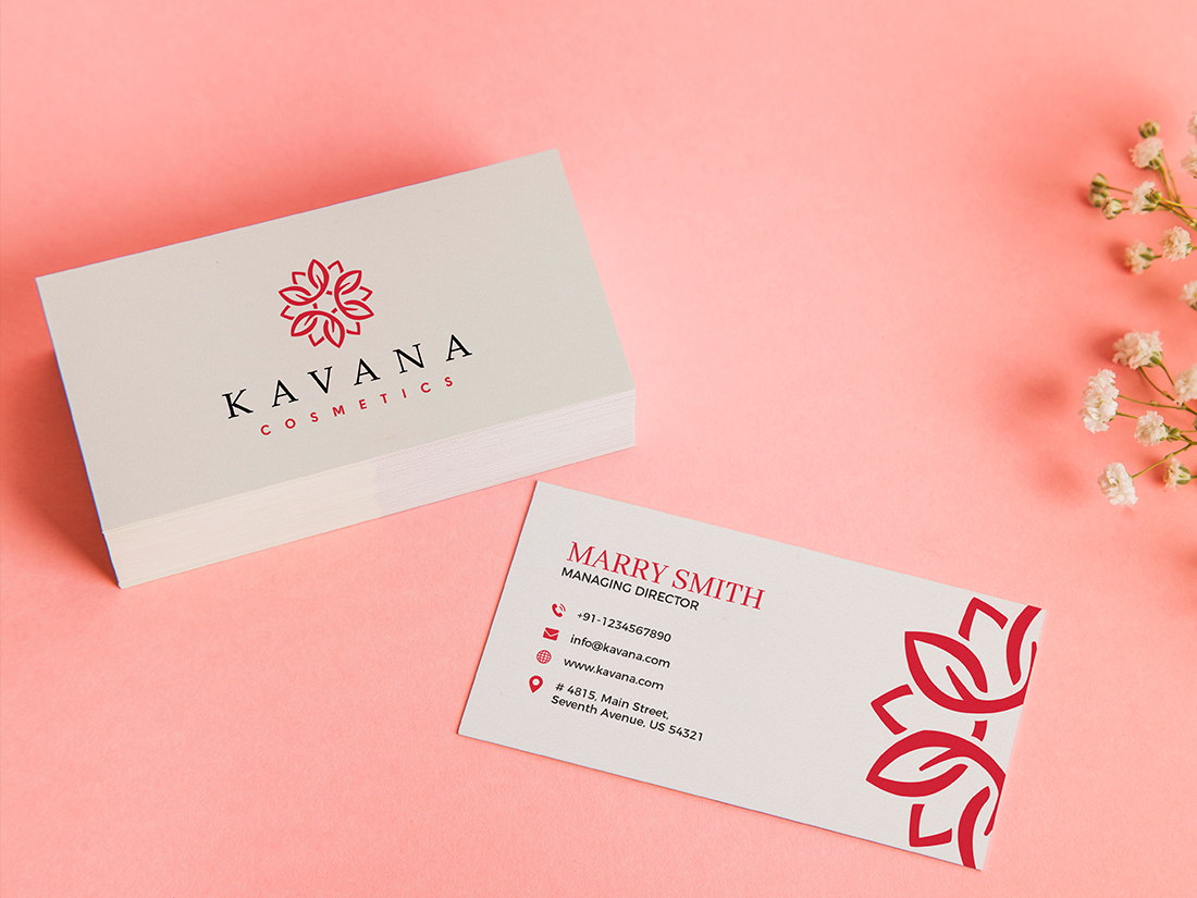 Make cosmetic business card online